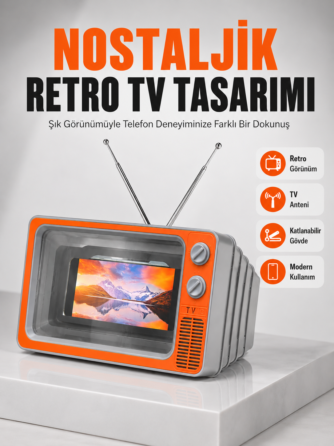 12 İnç Telefon Ekran Büyütücü Retro TV Tasarımlı HD Fresnel Lens Taşınabilir Mobil Ekran Büyütücü - Bayi Depom 12 İnç Telefon Ekran Büyütücü Retro TV Tasarımlı HD Fresnel Lens Taşınabilir Mobil Ekran Büyütücü - Bayi Depom