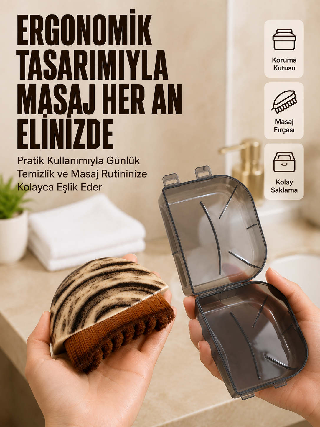 Masaj Fırçası Ahşap Desenli Yumuşak Kıllı Vücut Temizleme ve Banyo Fırçası - Bayi Depom Masaj Fırçası Ahşap Desenli Yumuşak Kıllı Vücut Temizleme ve Banyo Fırçası - Bayi Depom