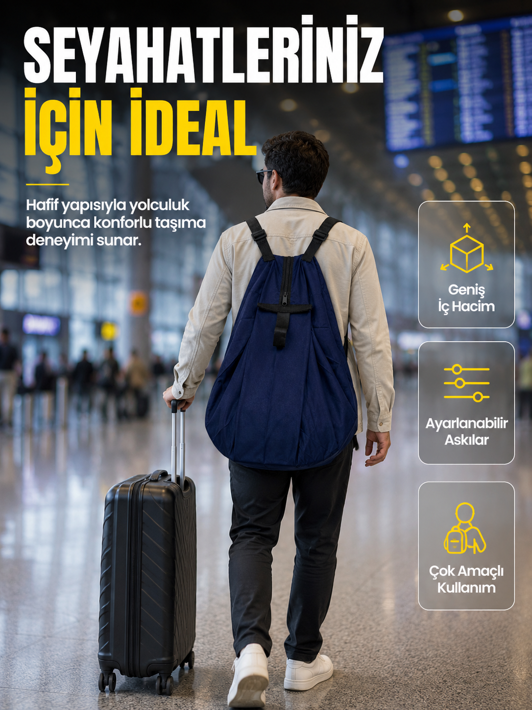 Çok Amaçlı Katlanabilir Taşıma Çantası Geniş Hacimli Günlük Kullanım Çantası - Bayi Depom Çok Amaçlı Katlanabilir Taşıma Çantası Geniş Hacimli Günlük Kullanım Çantası - Bayi Depom