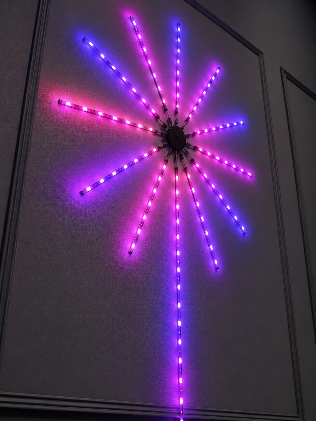 Telefon Kontrollü RGB Fireworks LED Işık Çok Renkli Dekoratif Duvar Lambası - Bayi Depom Telefon Kontrollü RGB Fireworks LED Işık Çok Renkli Dekoratif Duvar Lambası - Bayi Depom