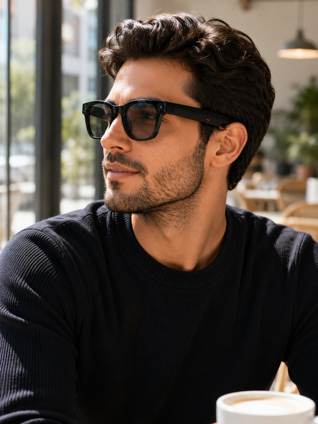 Siyah AI Destekli Akıllı Gözlük Dahili Kameralı Çoklu Dil Çeviri Bluetooth Müzik ve Arama Özellikli - Bayi Depom Siyah AI Destekli Akıllı Gözlük Dahili Kameralı Çoklu Dil Çeviri Bluetooth Müzik ve Arama Özellikli - Bayi Depom