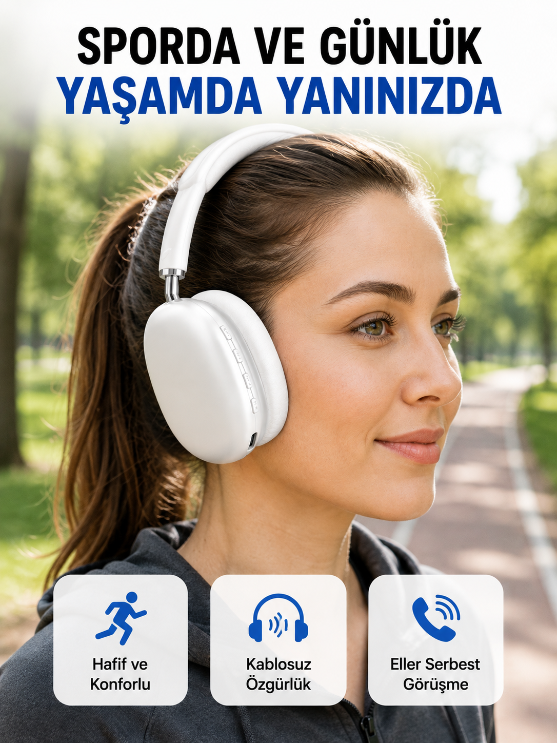 Stereo Ses Kaliteli Bluetooth Kulaklık | Katlanabilir ve Ergonomik Tasarım Yeni Nesil - Bayi Depom Stereo Ses Kaliteli Bluetooth Kulaklık | Katlanabilir ve Ergonomik Tasarım Yeni Nesil - Bayi Depom