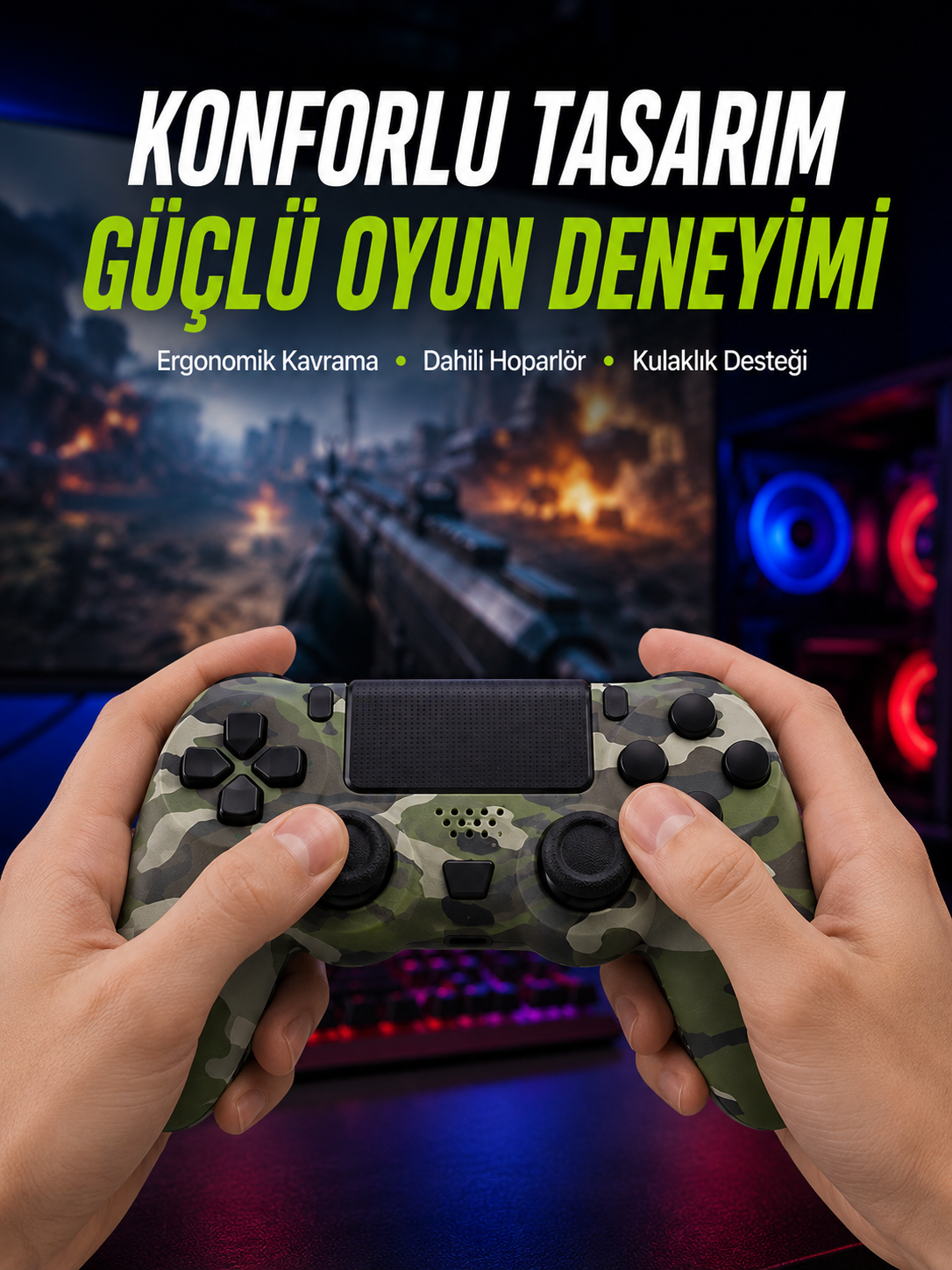 Dahili Hoparlör ve Kulaklık Girişli Oyun Kolu – Kişisel ve Ortak Ses Deneyimi - Bayi Depom Dahili Hoparlör ve Kulaklık Girişli Oyun Kolu – Kişisel ve Ortak Ses Deneyimi - Bayi Depom