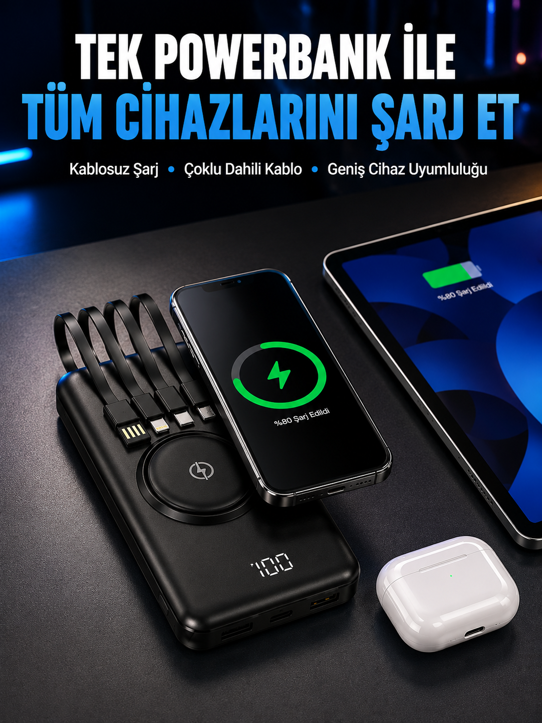 Akıllı Koruma Sistemli Powerbank – Hızlı, Güvenli ve Modern - Bayi Depom