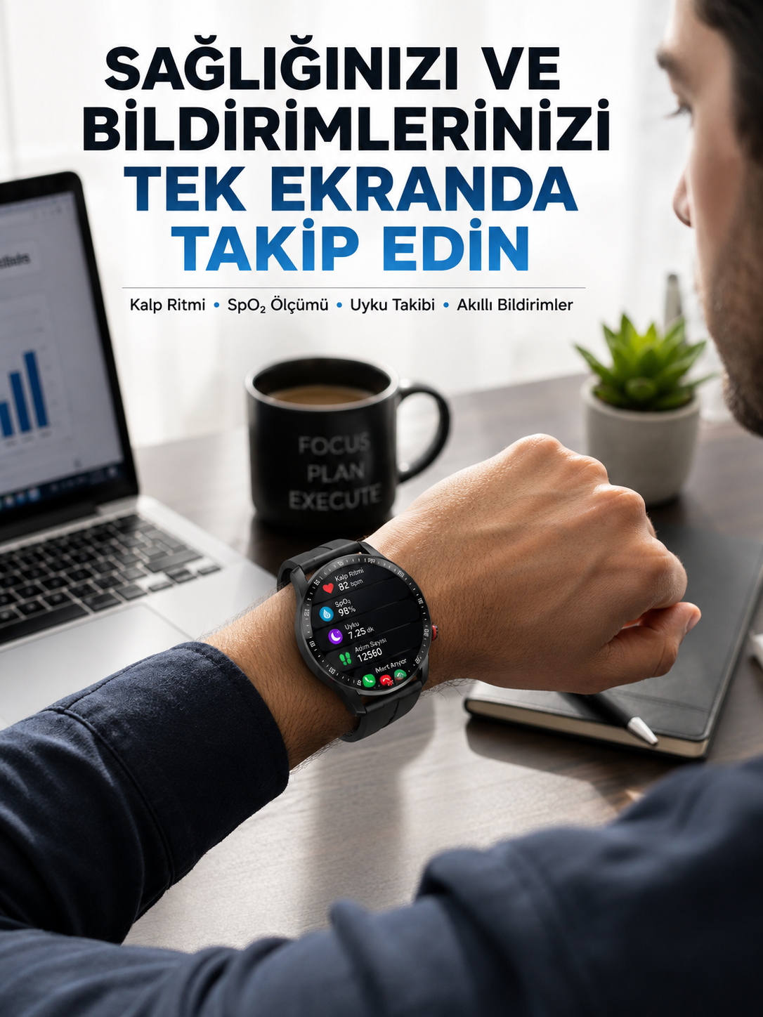 Akıllı Saat Yeni Model Sesli Asistan Bildirim Görme Bluetooth Bağlantılı Müzik Dinleme - Bayi Depom Akıllı Saat Yeni Model Sesli Asistan Bildirim Görme Bluetooth Bağlantılı Müzik Dinleme - Bayi Depom