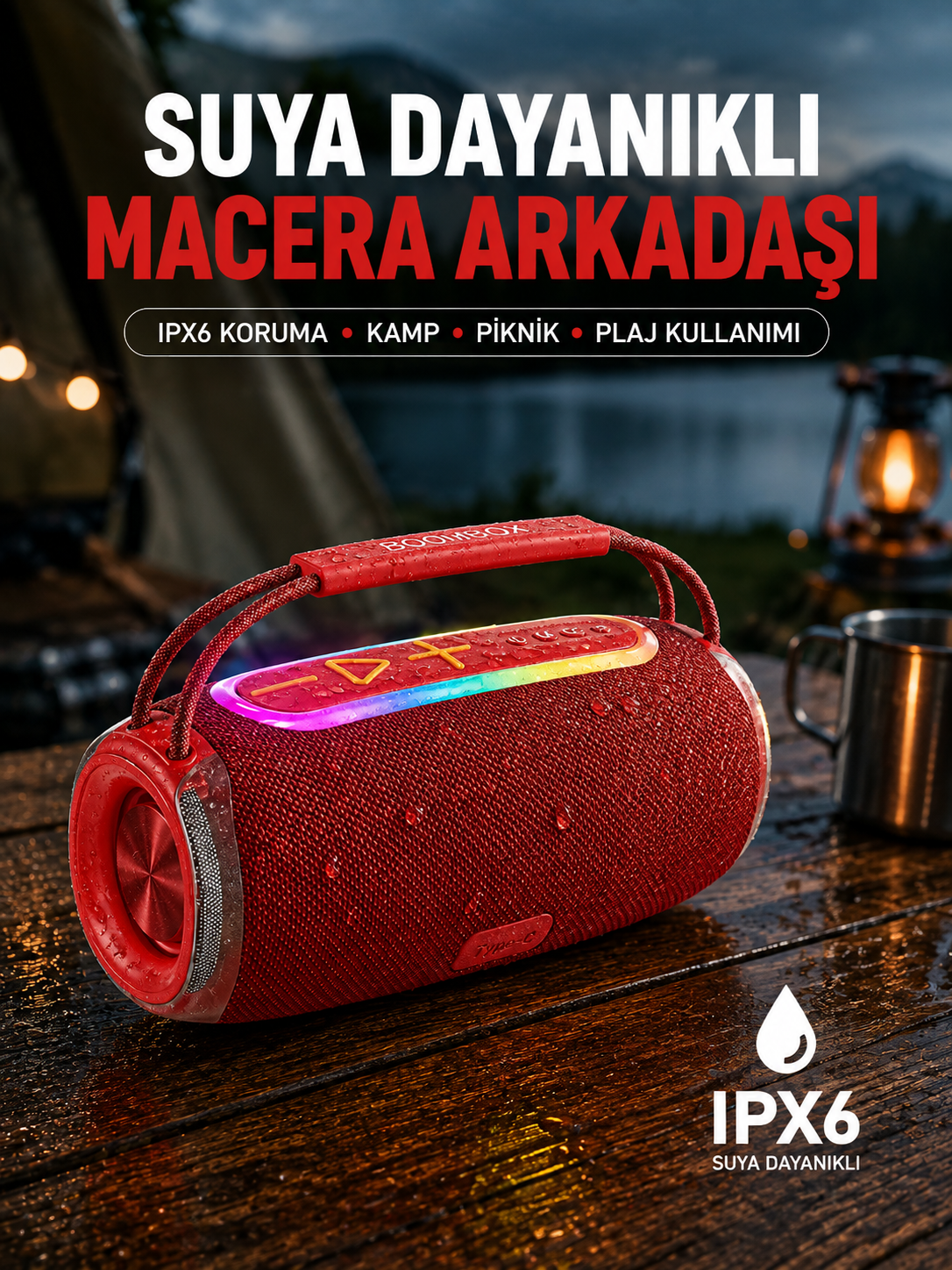 20W Kablosuz Bluetooth Hoparlör RGB Işık Efektli USB/SD/AUX Destekli - Bayi Depom 20W Kablosuz Bluetooth Hoparlör RGB Işık Efektli USB/SD/AUX Destekli - Bayi Depom