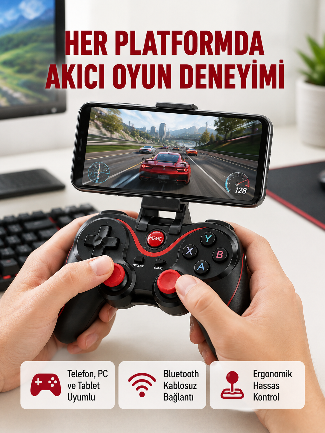 Hafif ve Taşınabilir Kablosuz Bluetooth Oyun Konsolu - Bayi Depom Hafif ve Taşınabilir Kablosuz Bluetooth Oyun Konsolu - Bayi Depom