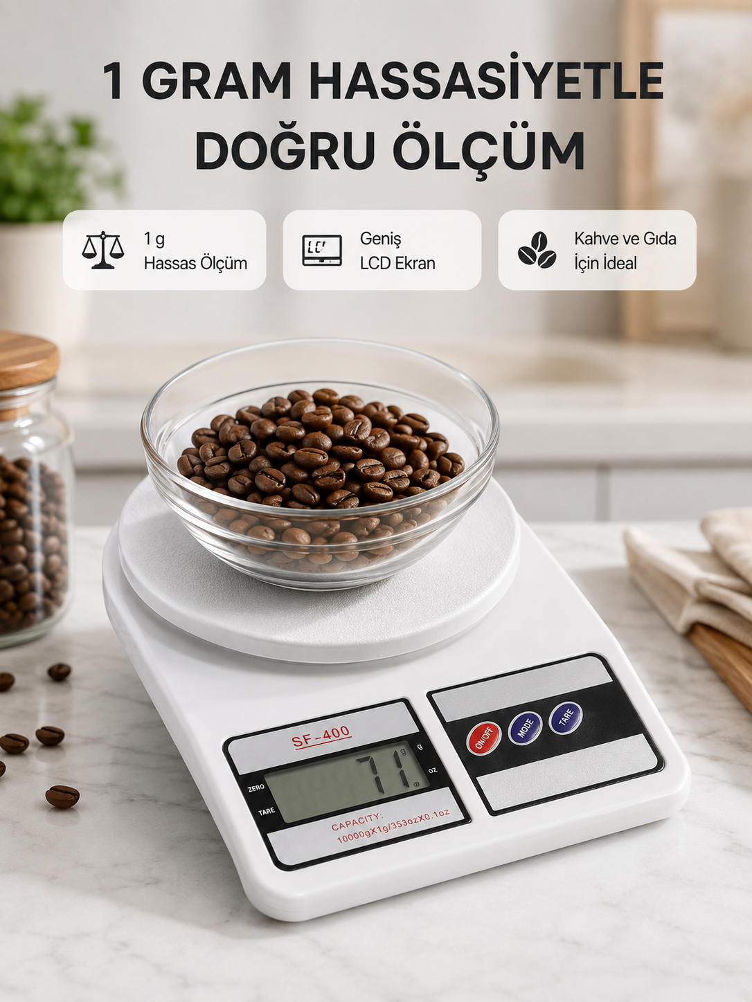 LCD Ekranlı Hassas Dijital Mutfak Terazisi – 5kg Kapasite, 1g Hassasiyet Yeni Nesil - Bayi Depom LCD Ekranlı Hassas Dijital Mutfak Terazisi – 5kg Kapasite, 1g Hassasiyet Yeni Nesil - Bayi Depom