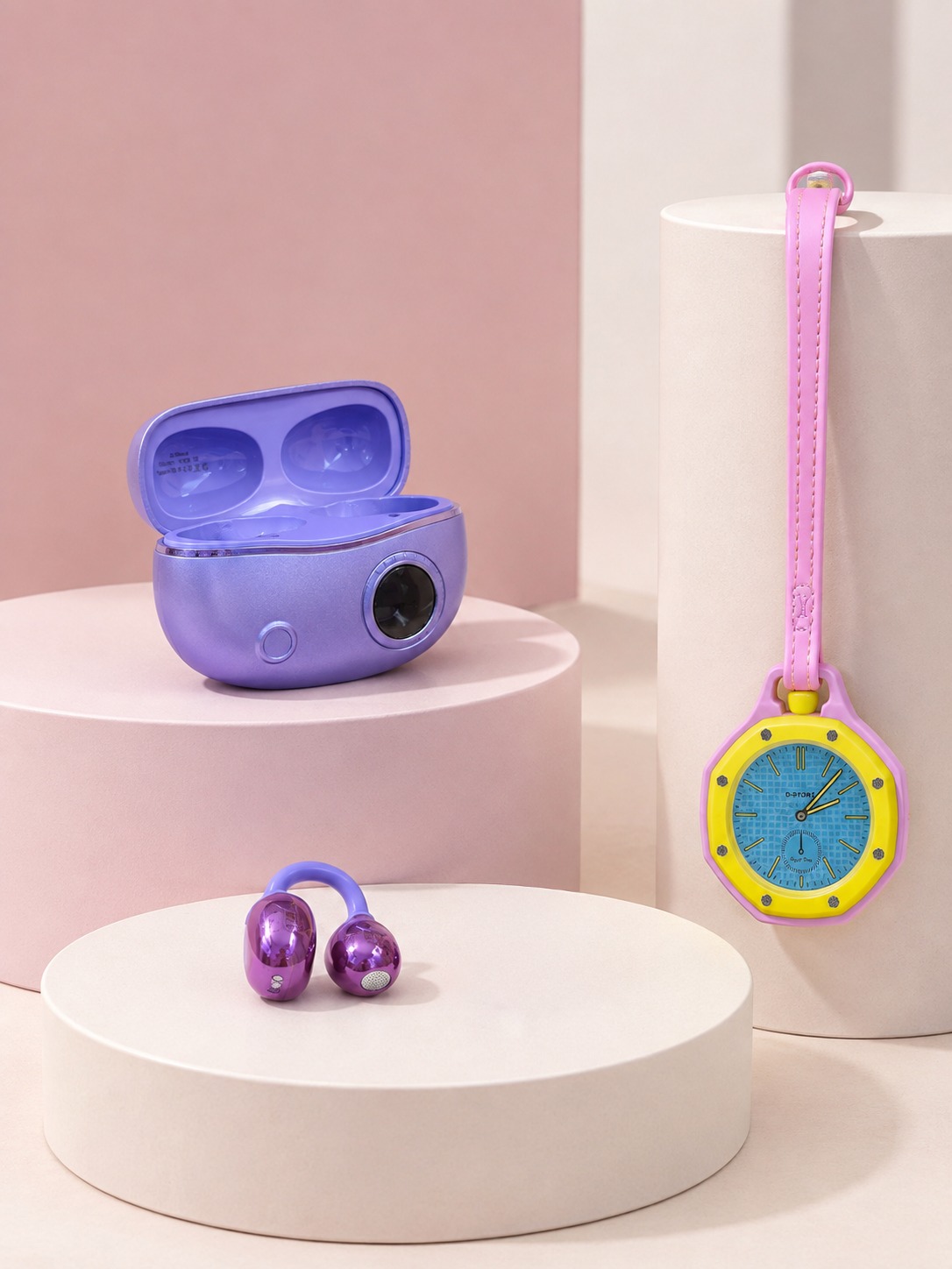 Kablosuz Kulaklık ve Pembe Çanta Charm Saat İkili Kampanya Seti Şarj Kutulu Taşınabilir Tasarım - Bayi Depom Kablosuz Kulaklık ve Pembe Çanta Charm Saat İkili Kampanya Seti Şarj Kutulu Taşınabilir Tasarım - Bayi Depom