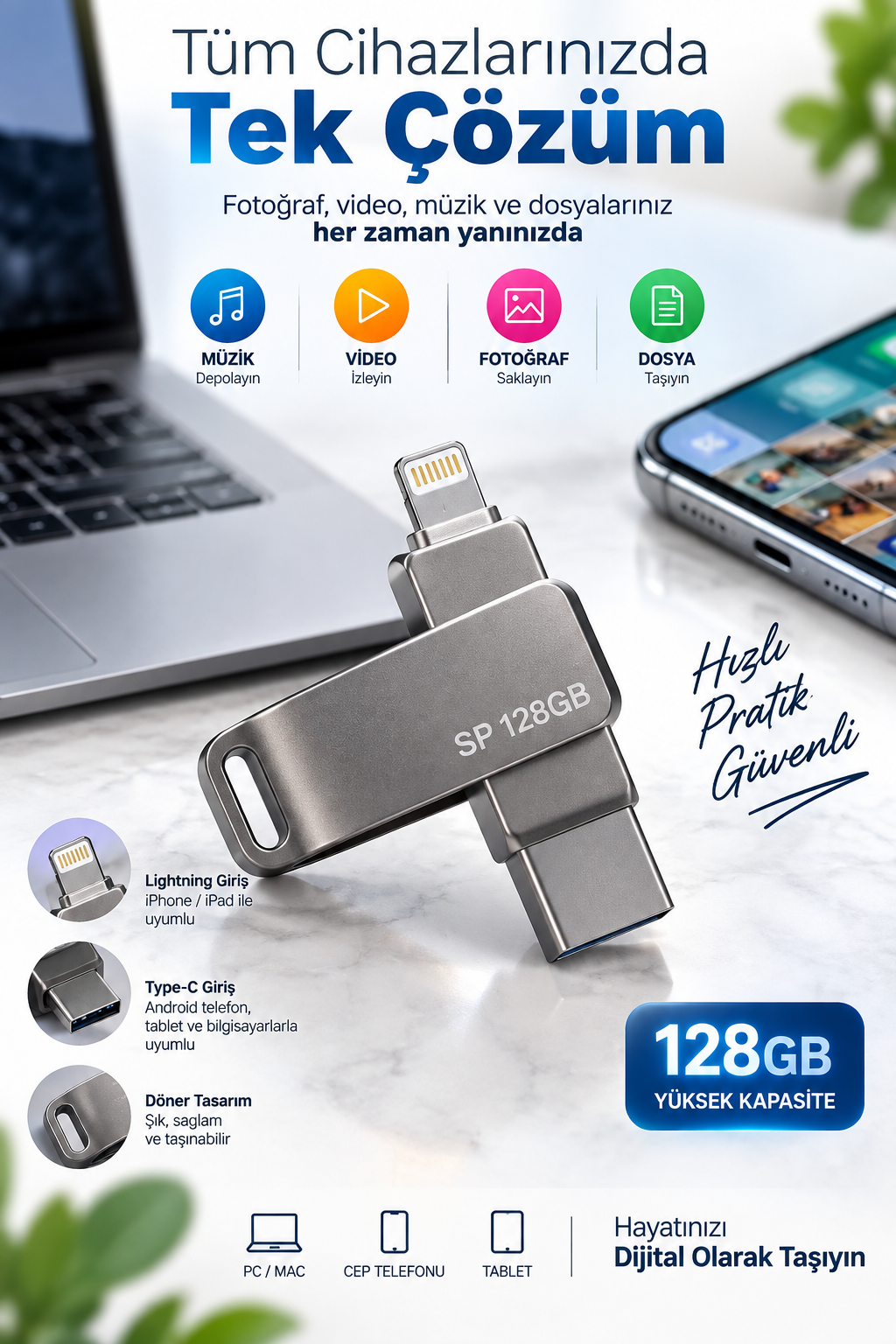 128 GB FLASH BELLEK - Bayi Depom 128 GB FLASH BELLEK - Bayi Depom