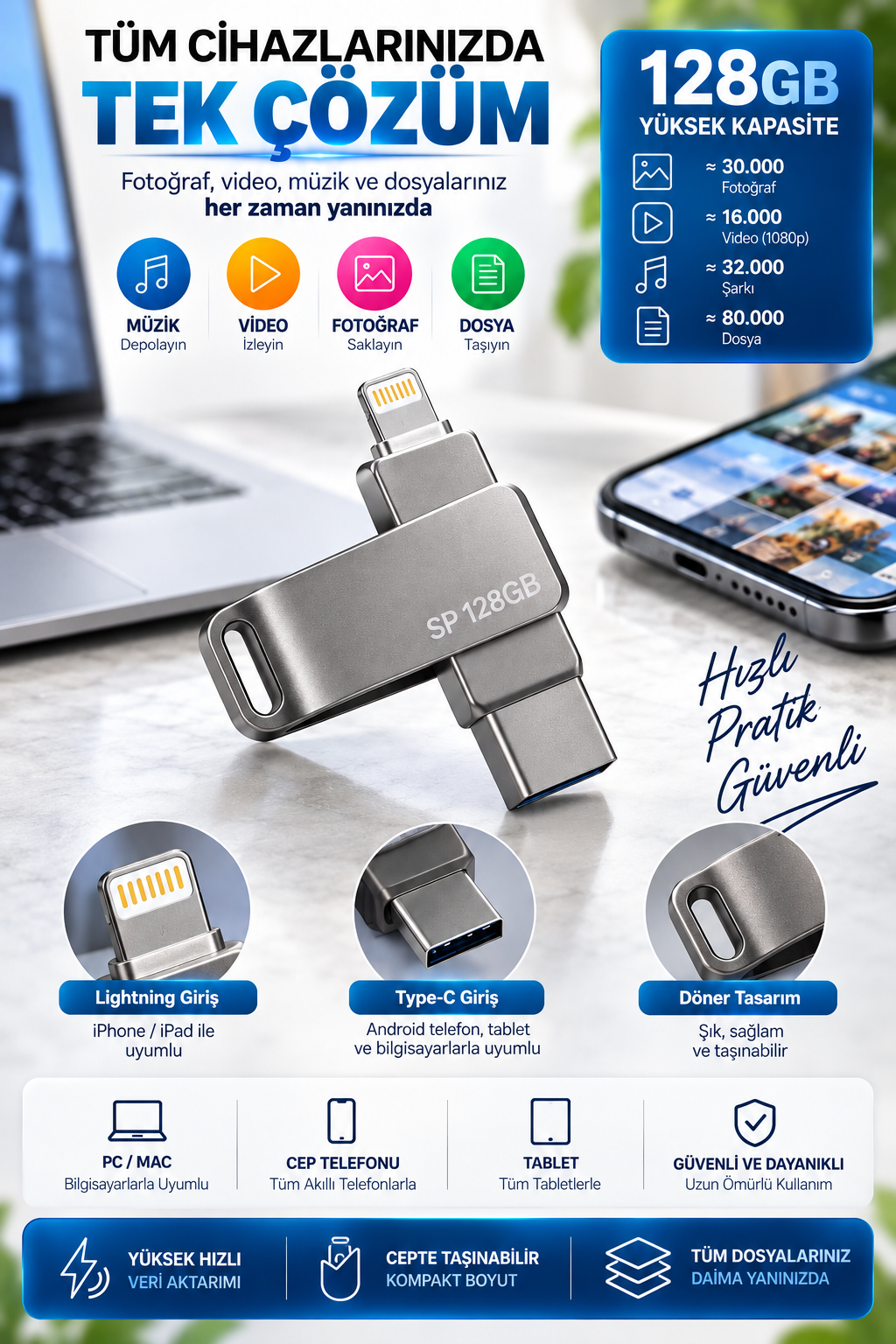 128 GB FLASH BELLEK - Bayi Depom 128 GB FLASH BELLEK - Bayi Depom
