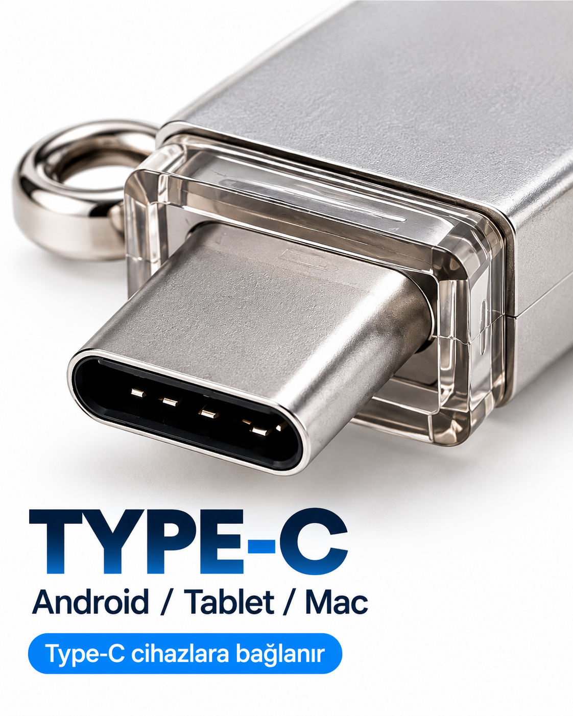 4in1 128GB Flash Bellek USB Type-C Lightning MicroUSB Çoklu Girişli Taşınabilir USB Bellek - Bayi Depom 4in1 128GB Flash Bellek USB Type-C Lightning MicroUSB Çoklu Girişli Taşınabilir USB Bellek - Bayi Depom
