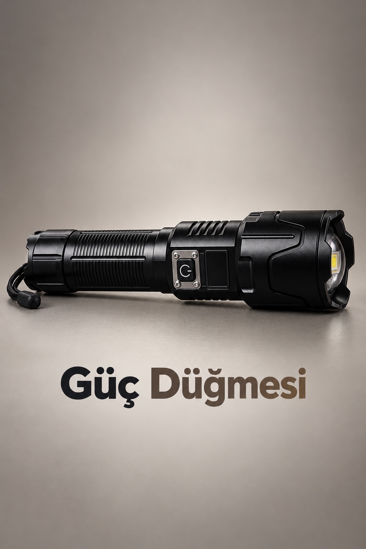 Dijital Göstergeli LED El Feneri Type C Şarjlı Teleskopik Zoom Özellikli - Bayi Depom Dijital Göstergeli LED El Feneri Type C Şarjlı Teleskopik Zoom Özellikli - Bayi Depom