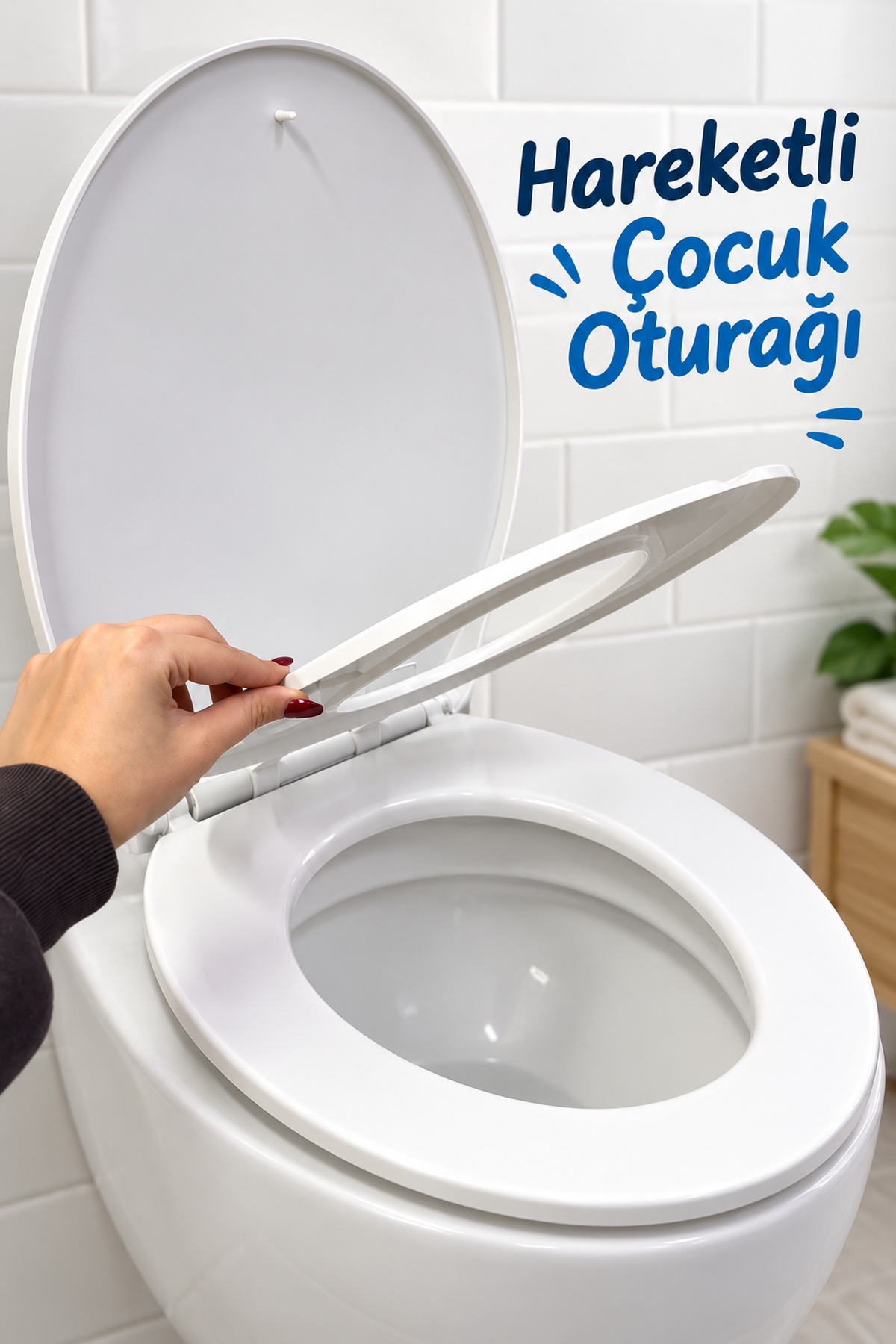 Çocuk Adaptörlü Beyaz Klozet Kapağı Aile Tipi - Bayi Depom Çocuk Adaptörlü Beyaz Klozet Kapağı Aile Tipi - Bayi Depom