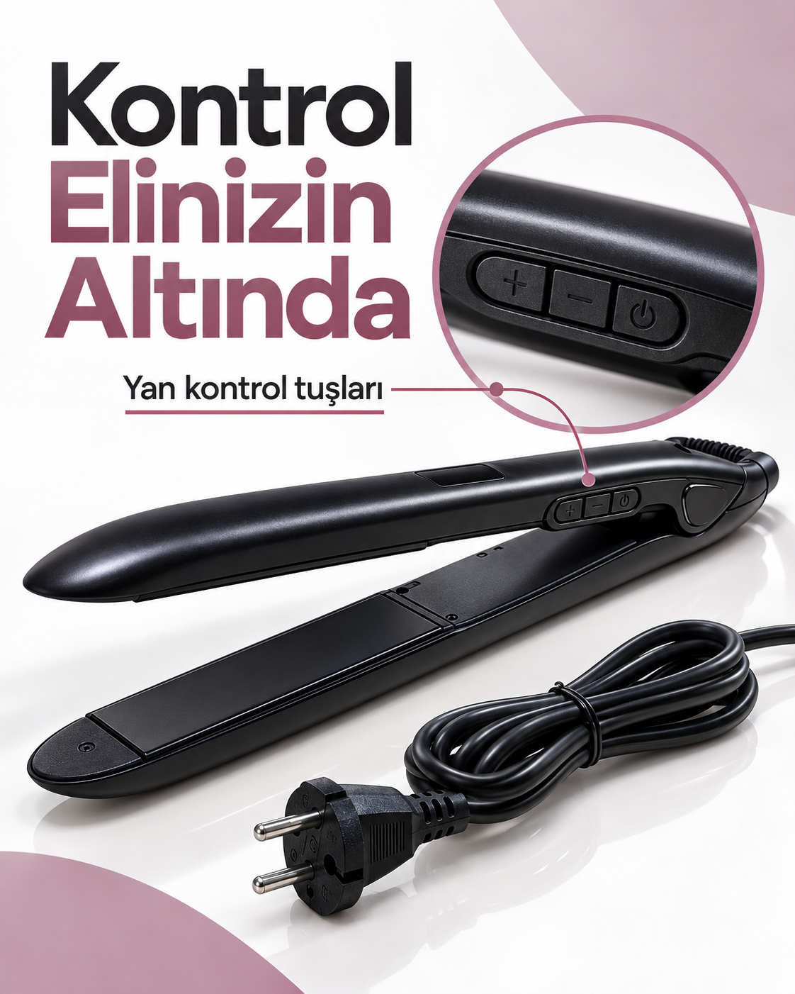 Seramik Plakalı 110–240 V LCD Ekranlı Saç Şekillendirici - Bayi Depom Seramik Plakalı 110–240 V LCD Ekranlı Saç Şekillendirici - Bayi Depom