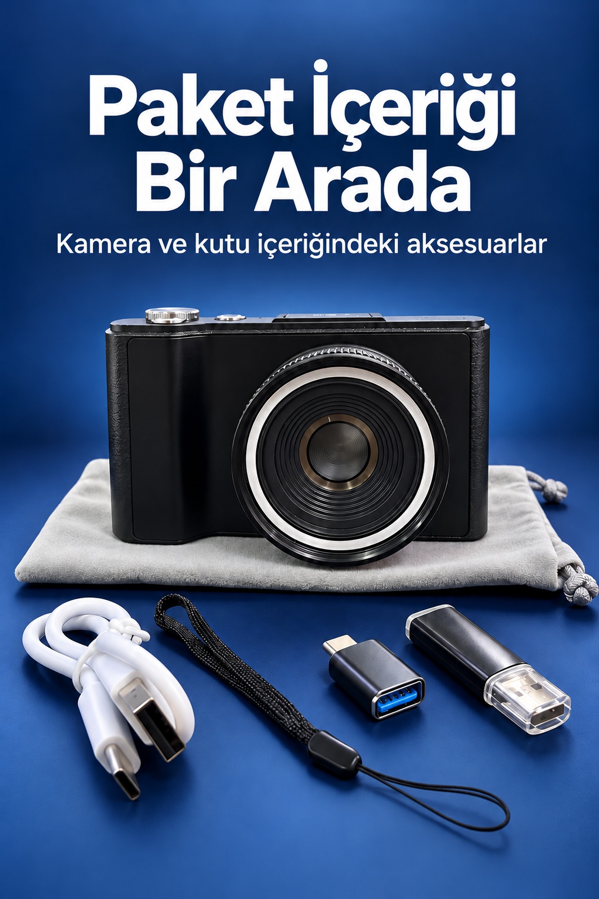 Seyahat ve Günlük Çekimler İçin Katlanabilir Ekranlı Dijital Kamera - Bayi Depom Seyahat ve Günlük Çekimler İçin Katlanabilir Ekranlı Dijital Kamera - Bayi Depom
