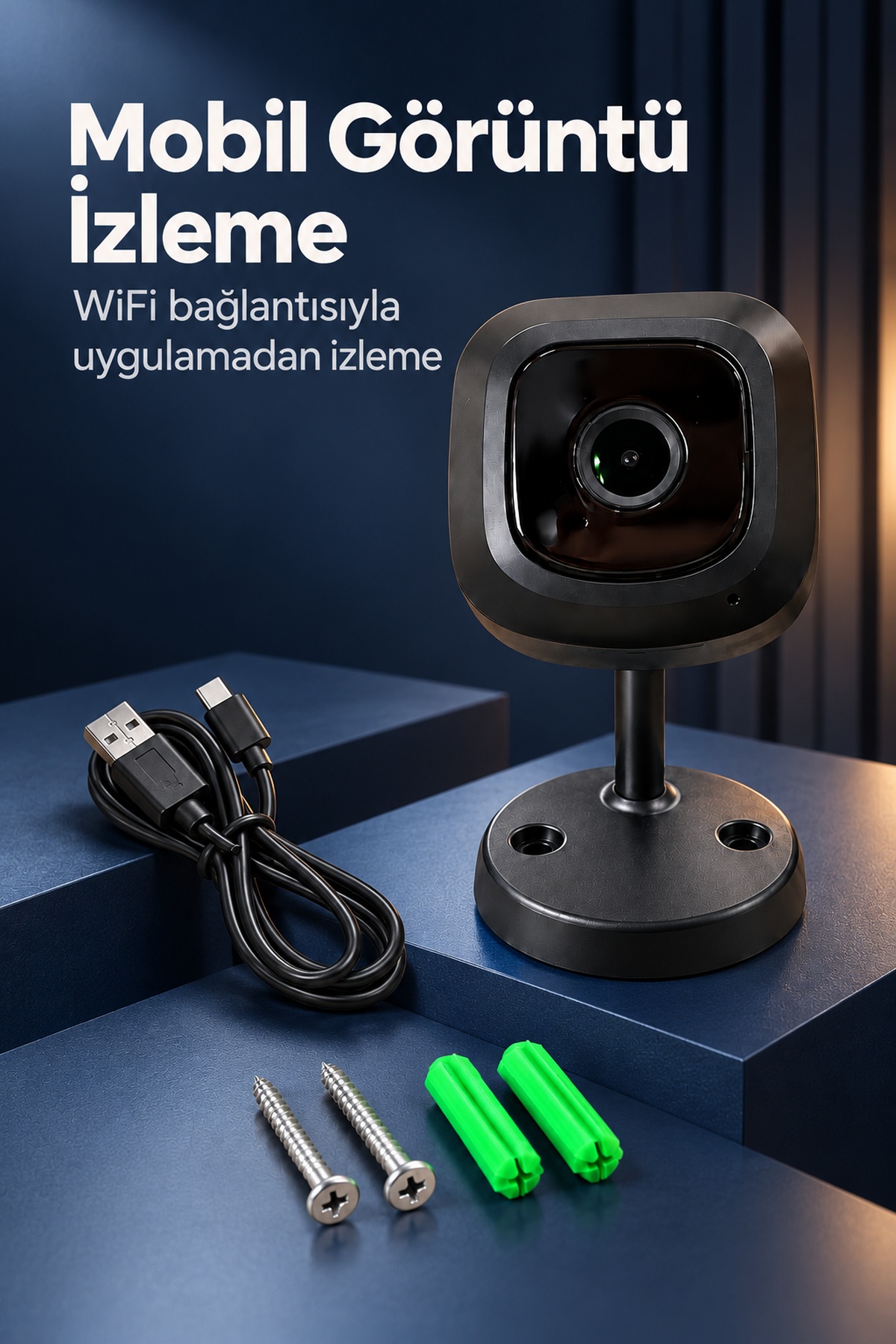 Mobil Uygulama Destekli WiFi Güvenlik Kamerası - Bayi Depom