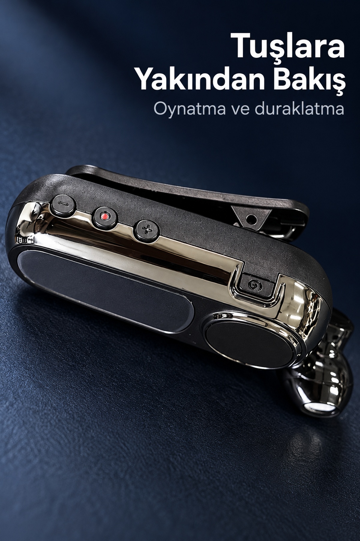 Yaka Klipsli Makaralı Bluetooth Tek Kulaklık - Bayi Depom
