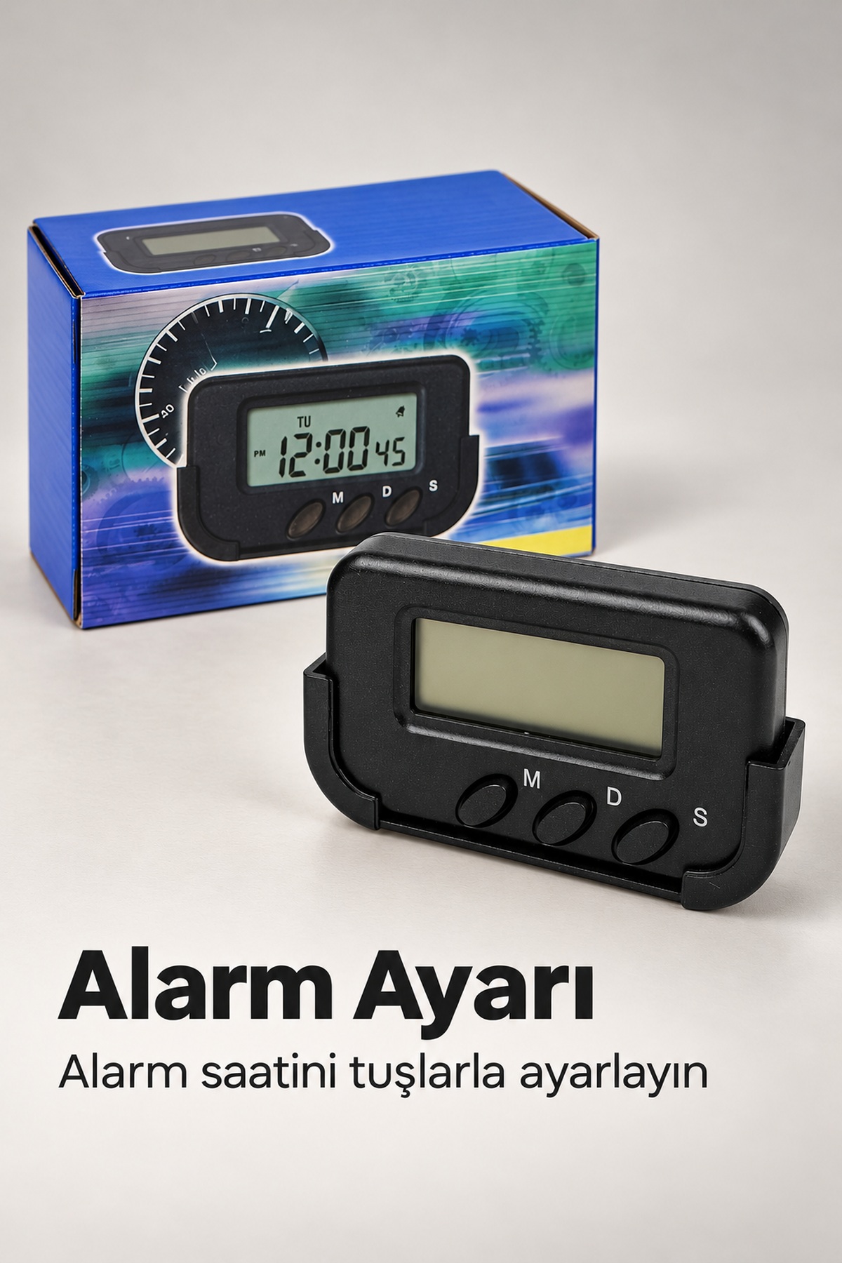 Alarm ve Kronometre Özellikli Araç İçi Dijital Saat - Bayi Depom Alarm ve Kronometre Özellikli Araç İçi Dijital Saat - Bayi Depom
