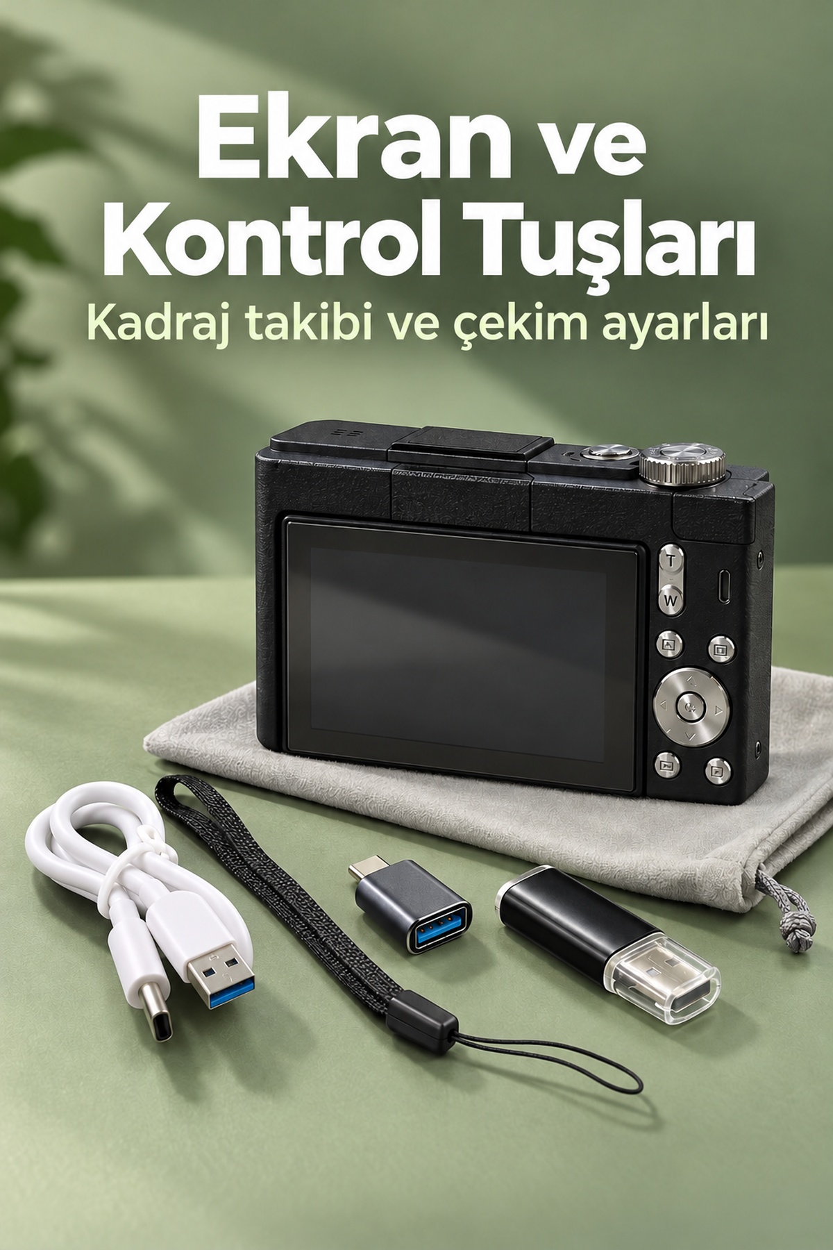 Seyahat ve Günlük Çekimler İçin Katlanabilir Ekranlı Dijital Kamera - Bayi Depom Seyahat ve Günlük Çekimler İçin Katlanabilir Ekranlı Dijital Kamera - Bayi Depom