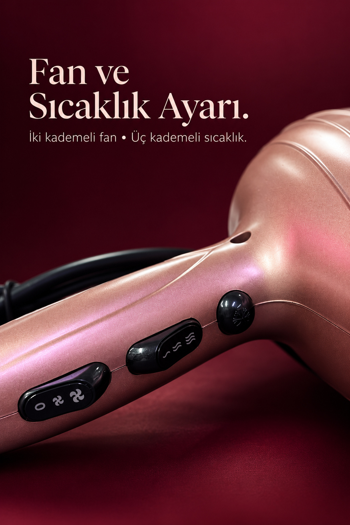 Üç Kademeli Sıcaklık Ayarlı Saç Kurutma Makinesi - Bayi Depom Üç Kademeli Sıcaklık Ayarlı Saç Kurutma Makinesi - Bayi Depom