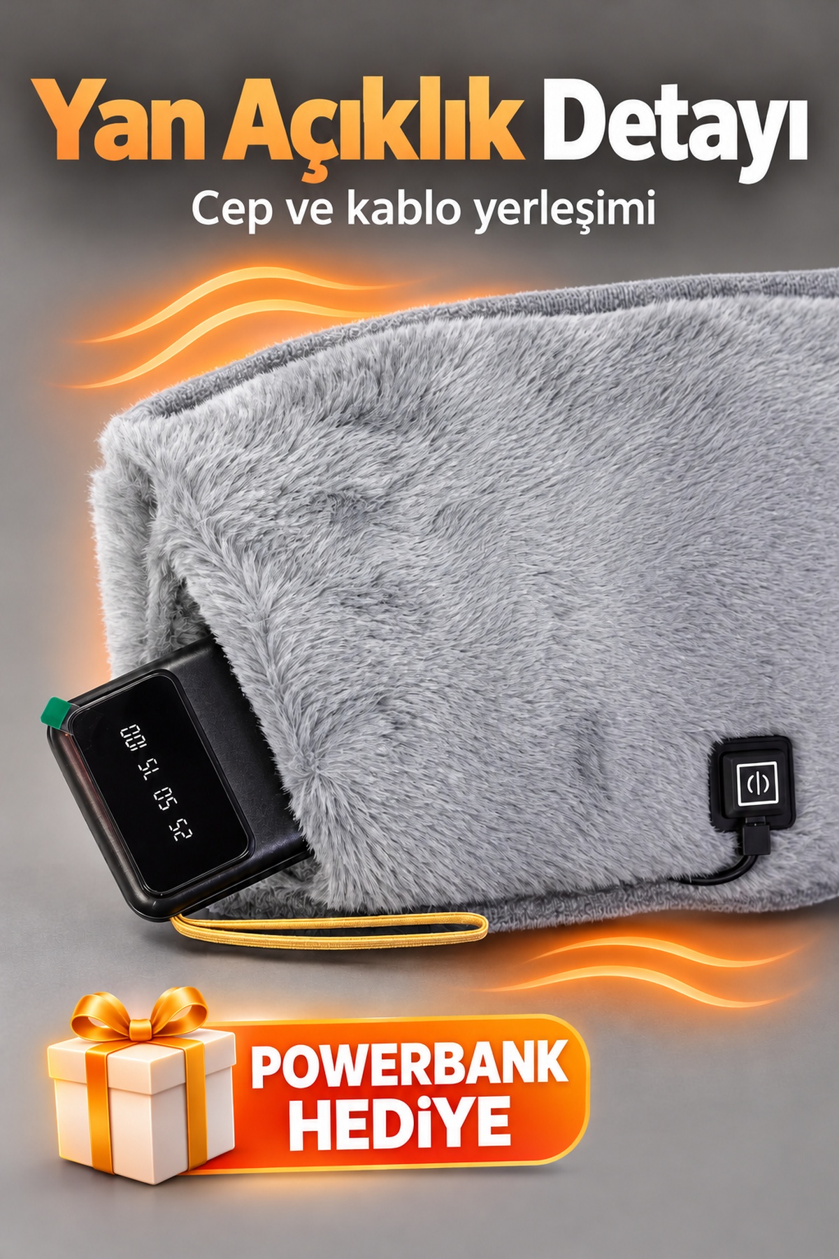 Ayarlanabilir Sıcaklıklı Bel Kuşağı Powerbank Hediyeli - Bayi Depom Ayarlanabilir Sıcaklıklı Bel Kuşağı Powerbank Hediyeli - Bayi Depom