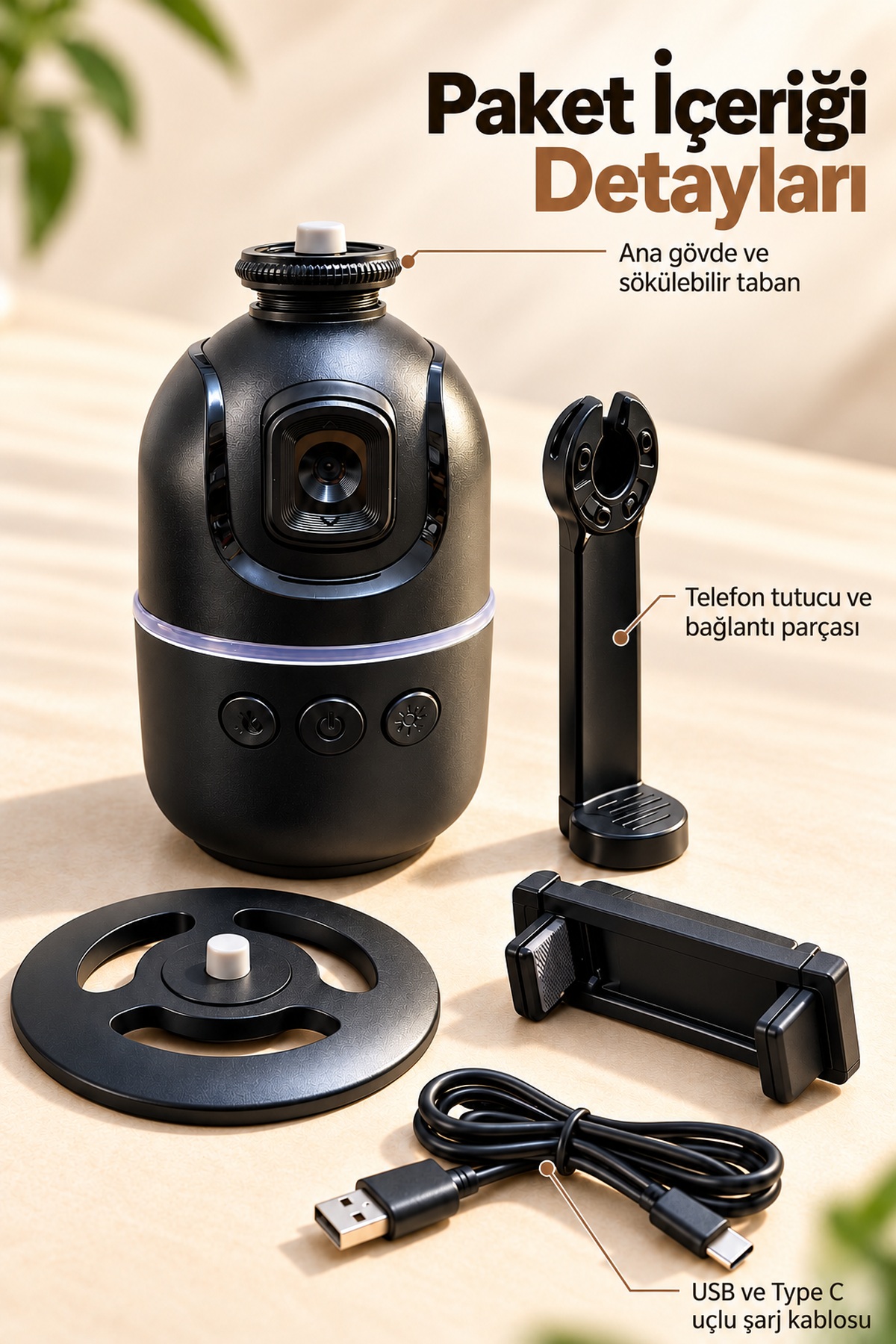 Yatay ve Dikey Çekim İçin Yüz Takipli Telefon Tutucu - Bayi Depom Yatay ve Dikey Çekim İçin Yüz Takipli Telefon Tutucu - Bayi Depom