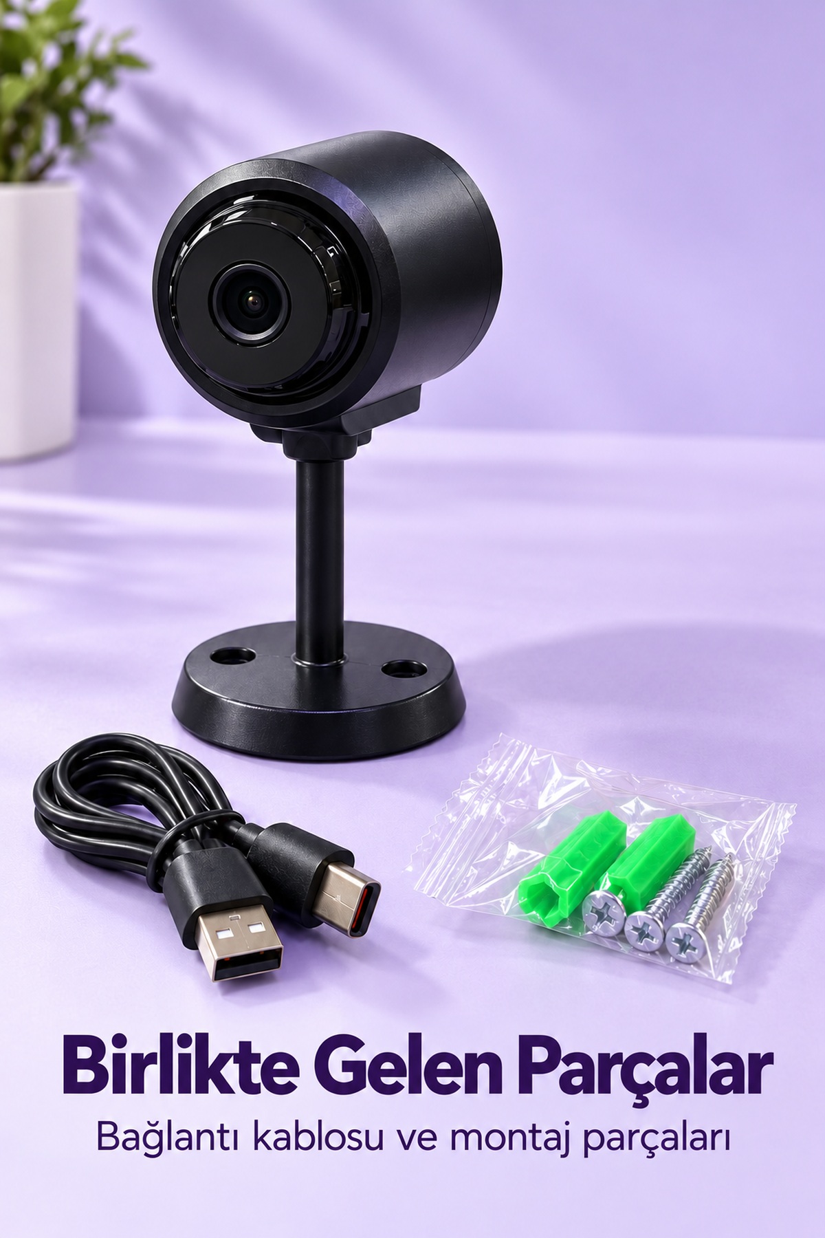 Type C Girişli WiFi Güvenlik Kamerası - Bayi Depom Type C Girişli WiFi Güvenlik Kamerası - Bayi Depom