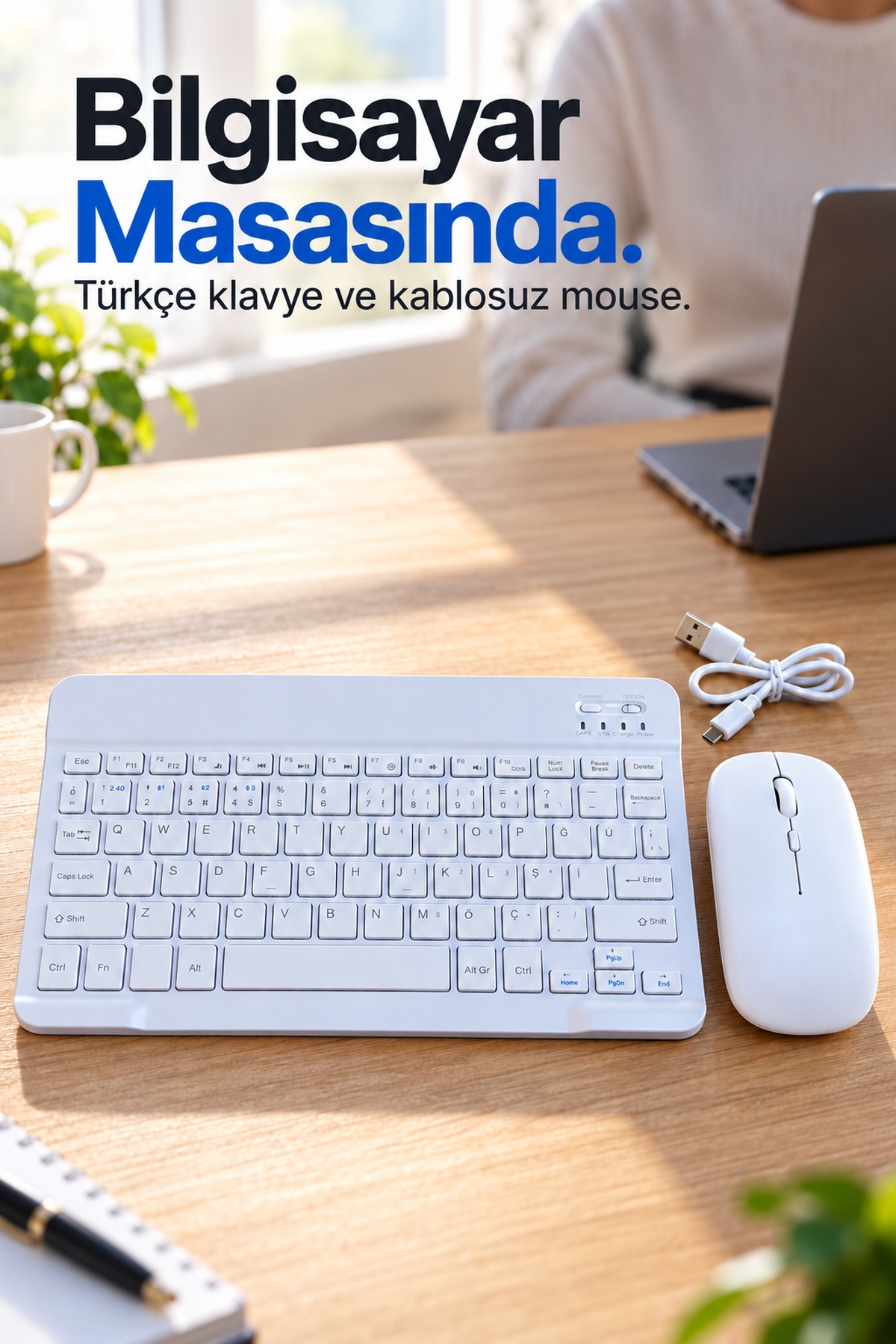 Türkçe Q Kablosuz Klavye ve Beyaz Mouse Takımı - Bayi Depom Türkçe Q Kablosuz Klavye ve Beyaz Mouse Takımı - Bayi Depom