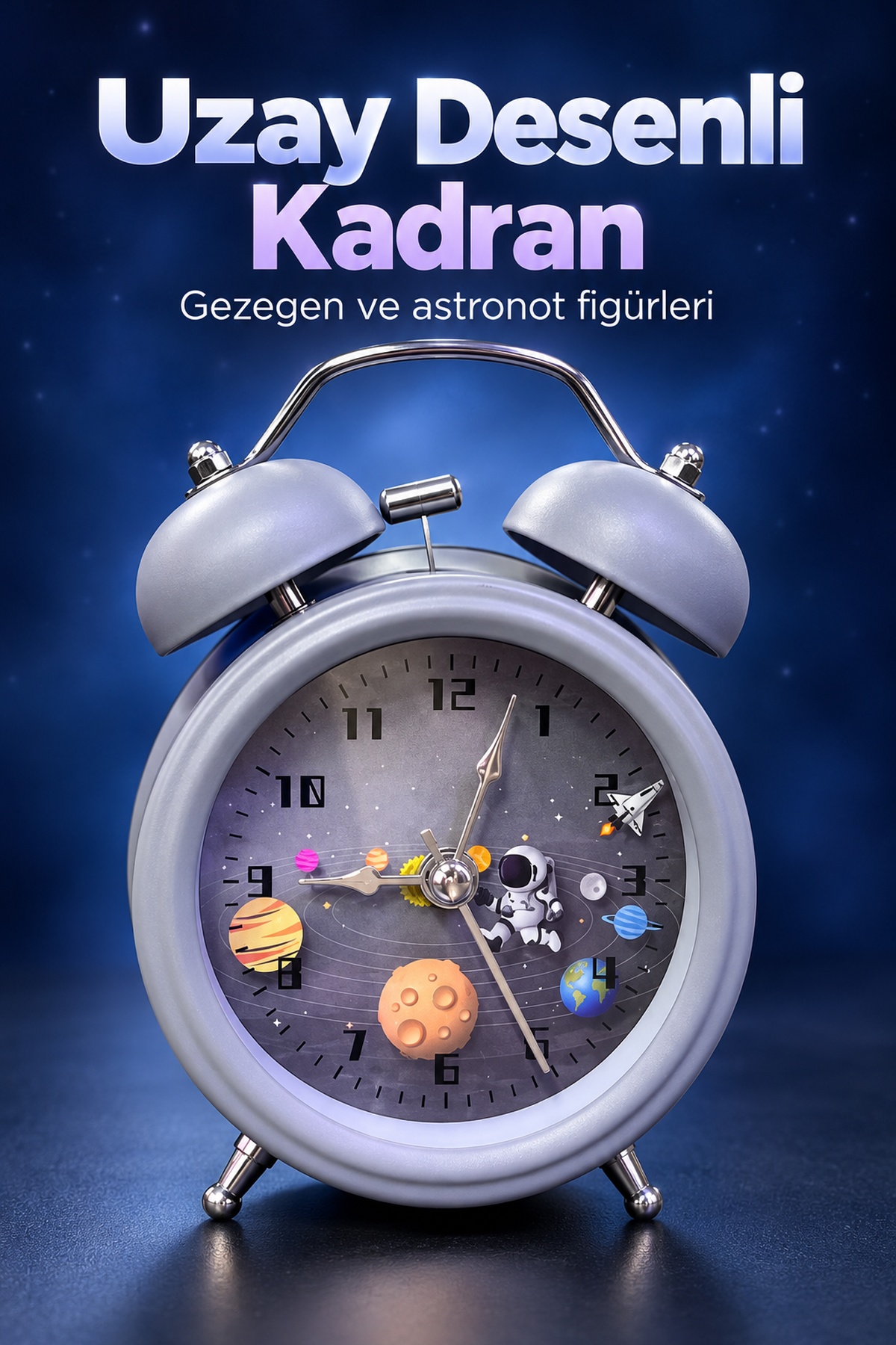 Çift Çanlı Analog Çalar Saat Dekoratif Masa Saati - Bayi Depom Çift Çanlı Analog Çalar Saat Dekoratif Masa Saati - Bayi Depom