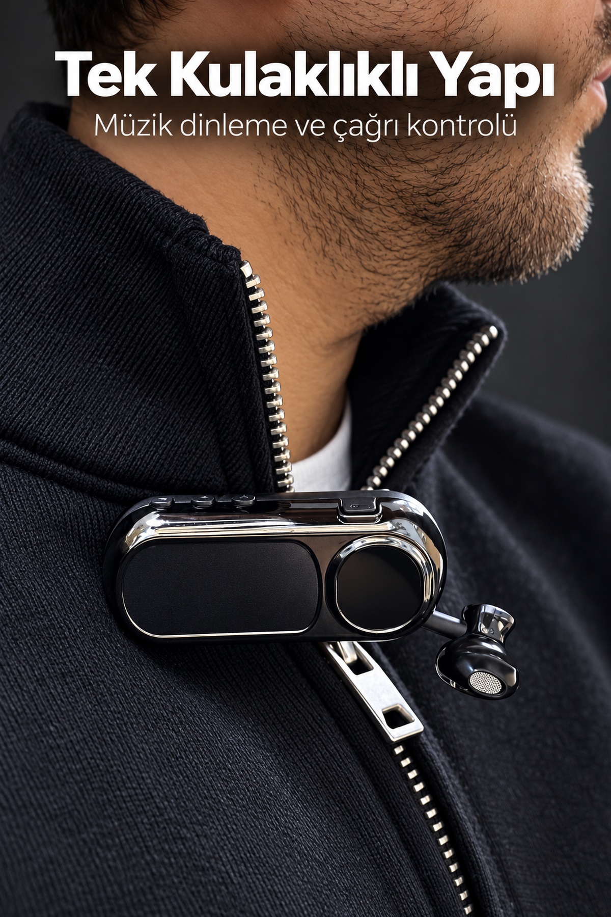 Yaka Klipsli Makaralı Bluetooth Tek Kulaklık - Bayi Depom Yaka Klipsli Makaralı Bluetooth Tek Kulaklık - Bayi Depom